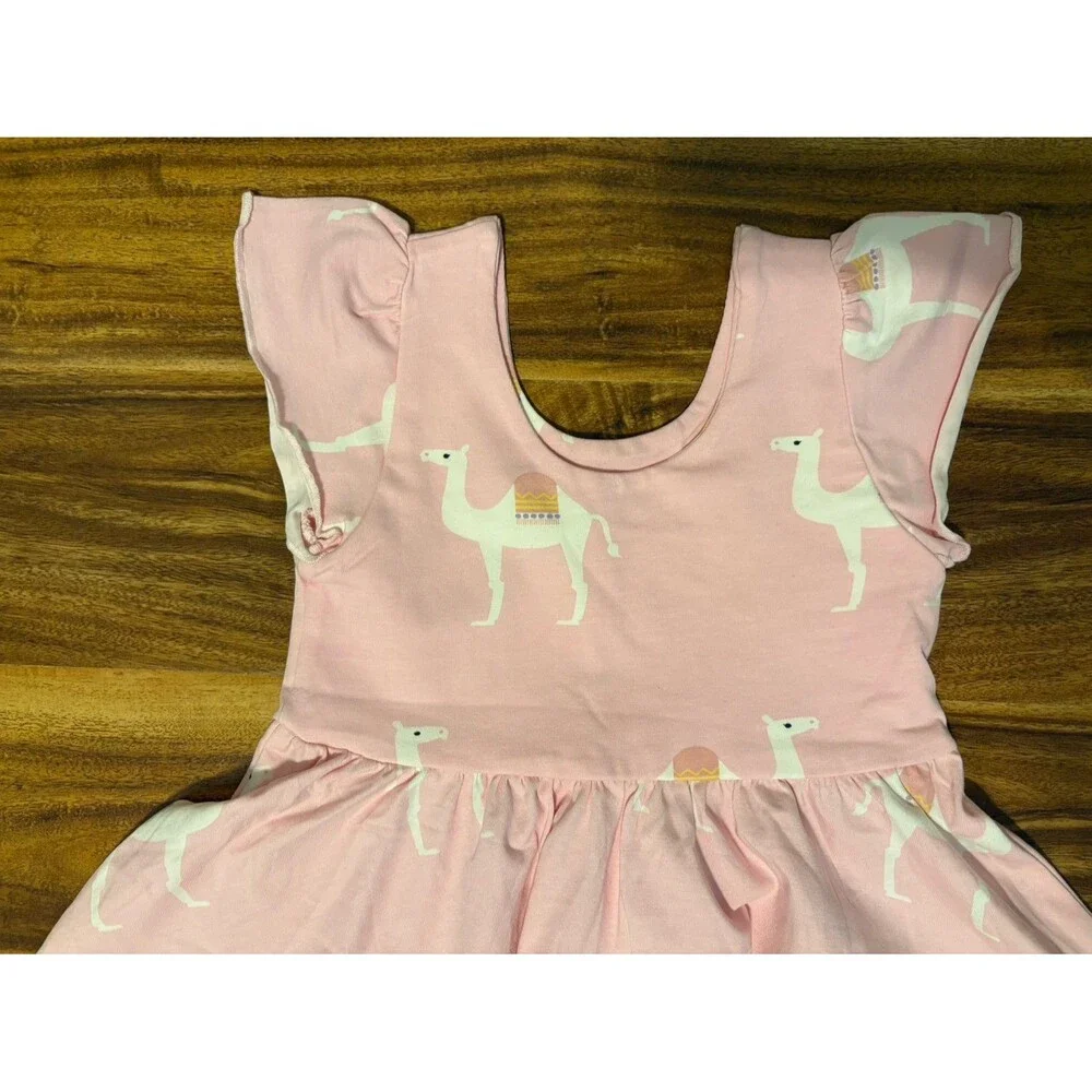 NWT Monica and Andy Just Dance Dress, Pink Camel Print, Size 3T